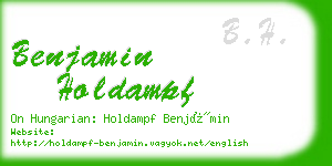 benjamin holdampf business card